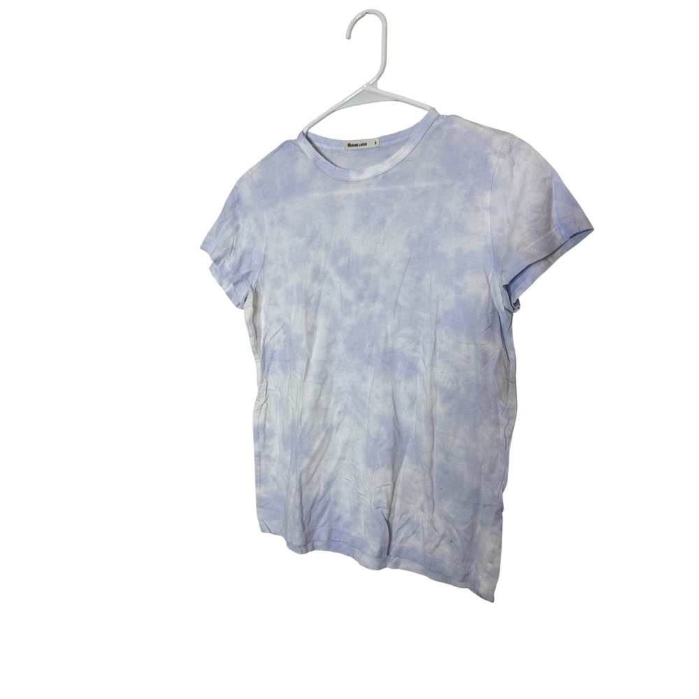 Marine Layer Shirt Womens Small Blue Crew Neck Short Sleeve Basic Tee Top